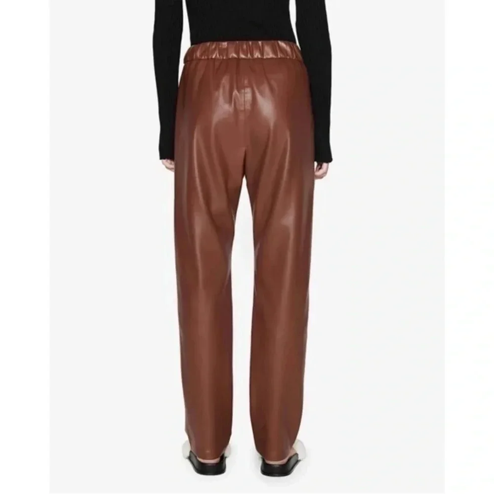 Anine Bing Colton Track Pant in Brown Small B1024
